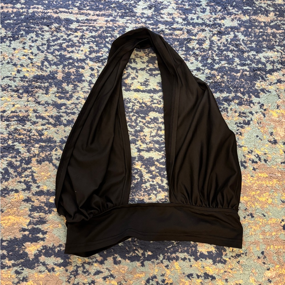 Black Halter Top